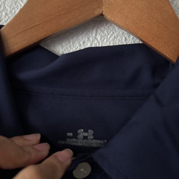 Under Armour Polo Shirt Mens large Logo Athletic Active Golf Classic Casual - Picture 4 of 4